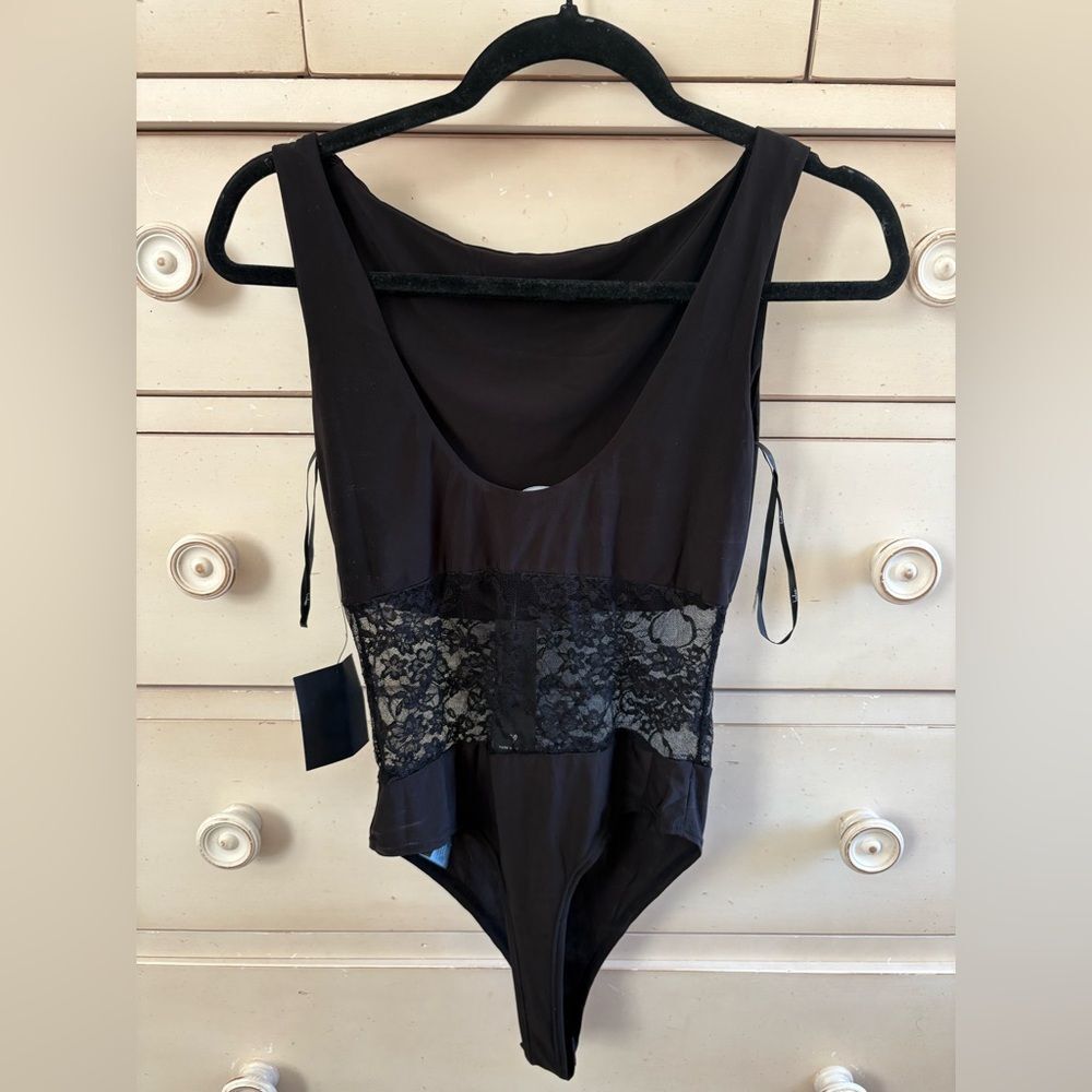 Lulus Black Lace Waist Bodysuit – Size Small - NWT - Picture 5 of 8